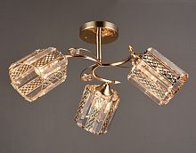 Люстра потолочная трехрожковая Мелодия Света E27 Золото картинка 